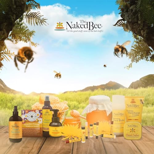 Image of The Naked Bee Nourishing Body Lotion for All Skin Types (8 fl oz) Moisture Replenishing Lotion for Dry Skin with Vanilla Rose & Honey
