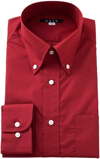Amazon オジエ Ozie メンズ ワイシャツ カッターシャツ スリム 長袖 形態安定 ボタンダウン 制服 ユニフォーム 赤黒青 シャツ 通販 Amazon オジエ Ozie メンズ ワイシャツ カッターシャツ スリム 長袖 形態安定 ボタンダウン 制服 ユニフォーム 赤黒青 シャツ 通販
