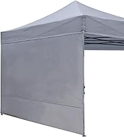 Vista 10 de ABCCANOPY - Toldo desplegable para el sol 10'x 10', pared lateral de 10' (1 panel), más de 15 colores, con cintas para sujetar de la estructura