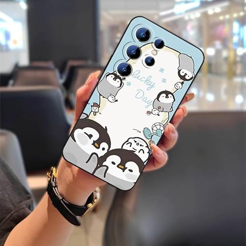 Phone Case Compatible with Oukitel C2 2025, Design Silicone Shockproof Anti-knock Back Cover Phone Pouch Cartoon Animals Waterpr