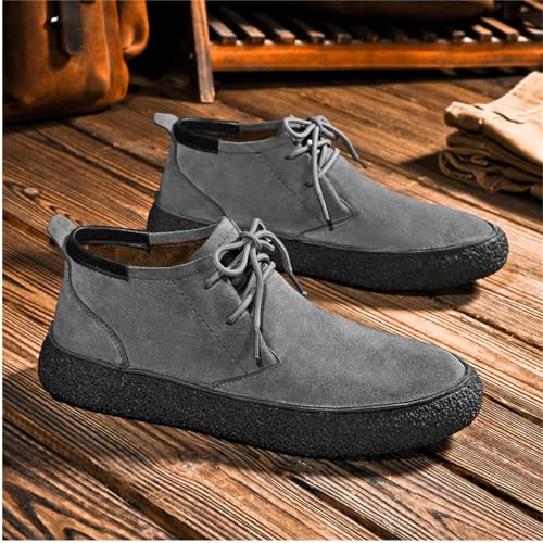 SywzX&xfybz Cow Suede Men's Casual Loafers Anti Slip Soft Soled Driving Shoes Men's Leather Shoes2