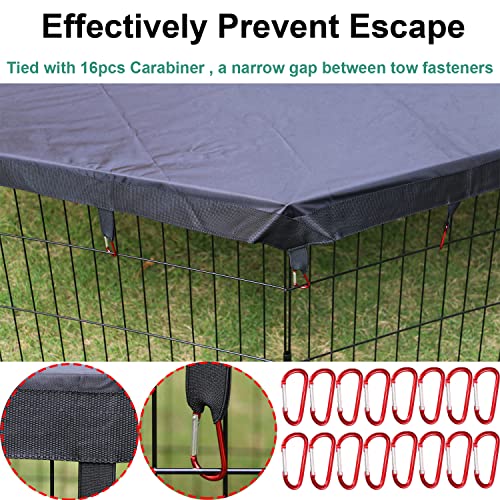 Dog Playpen cover Sun/Rain Proof Top Cover,Provide Shade and Security for Indoor and Outdoor dog Pen,Dog Pen Cover Fits All 24″ Wide 8 Panels Pet Exercise Pen (Playpen Not Included!!!) Dog Playpen cover Sun/Rain Proof Top Cover,Provide Shade and Security for Indoor and Outdoor dog Pen,Dog Pen Cover Fits All 24″ Wide 8 Panels Pet Exercise Pen (Playpen Not Included!!!)