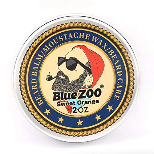 Blue ZOO Organic And Moisturizing Beard Oil Balm Mustache Wax Styling Beeswax And Beard Mustache Comb Set