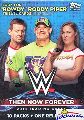 Amazon Com 18 Topps Wwe Wrestling Then Now Forever Exclusive Factory Sealed Retail Box With Relic Card Look For Cards Autos Of Wwe Superstars Jon Cena Liv Morgan Many Ross Shawn Michaels
