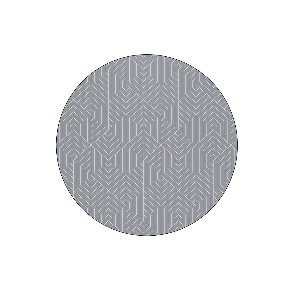 Tapis de chambre rond ZORZA lavable pour sol glissant