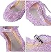 Imagen de YouKD Zapatos de Cosplay de Princesa para Niña Zapatos de Vestir Sandalias de Cristal Zapatos de Gelatina para Halloween Carnaval Fiesta de Cumpleaños Morado EU23