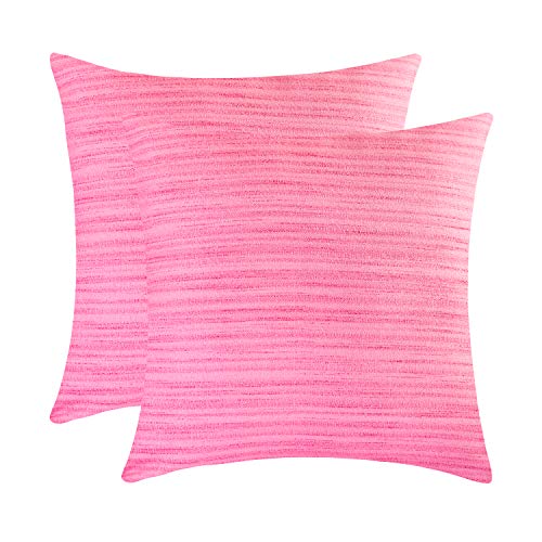 Image of The White Petals Pink Pillow Cases for Sofa, Couch & Bed (20x20 inch, Pack of 2)