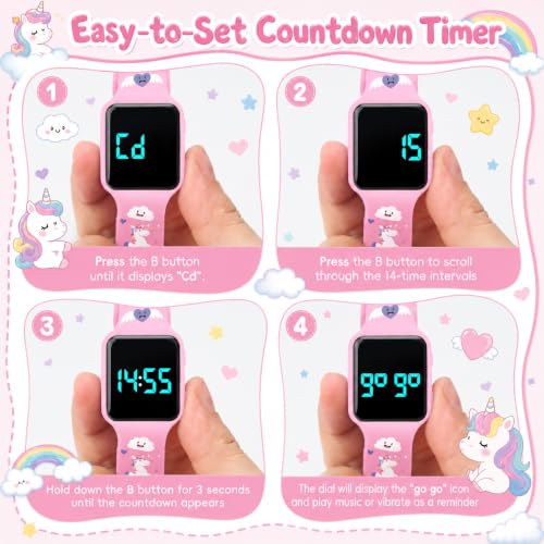 Image of BEN NEVIS Potty Training Watch, Digital Toddler Watch with Countdown /Music /Alarm Clocks /Vibration Reminder and Waterproof, Remind Toddler to Go to The Toilet