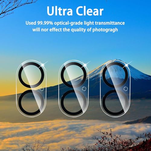 Image of Xmon Back Camera Lens Protector for iPhone 16 iPhone 16 Plus - Premium Camera Glass Protector Guard, Anti-Scratch, Ultra-Clear, Easy Installation