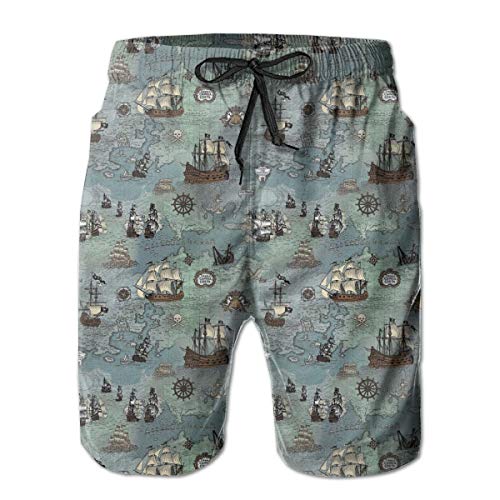 NiYoung Men's Cargo Short, Big & Tall Half Pants, Summer Loose Board Shorts