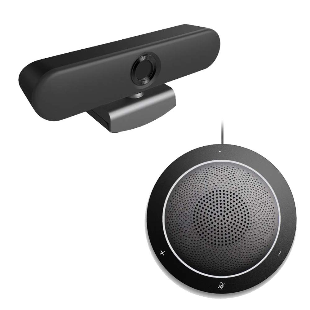Project TelecomVision+ HD 1080P Webcam | USB Speakerphone | Bundle Package | Compatible with Streamlabs