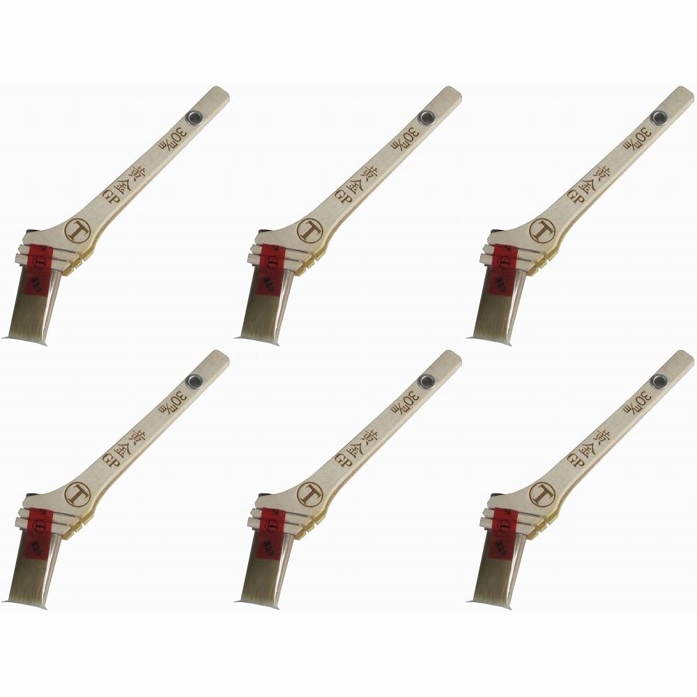Amazon | 大塚刷毛製造 - 黄金GP - 筋違 - 赤 - 30mm 6個セット 