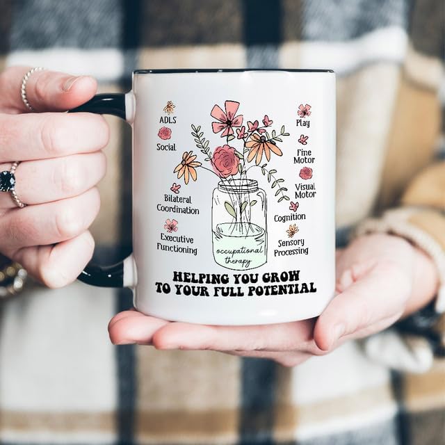 Occupational Therapy Gifts Mug - Ceramic 11oz with Coaster, Occupational Therapist Appreciation Gifts For Women COTA OT Therapist Assistant Coffee Cup For Office Work Accessories - Image 4
