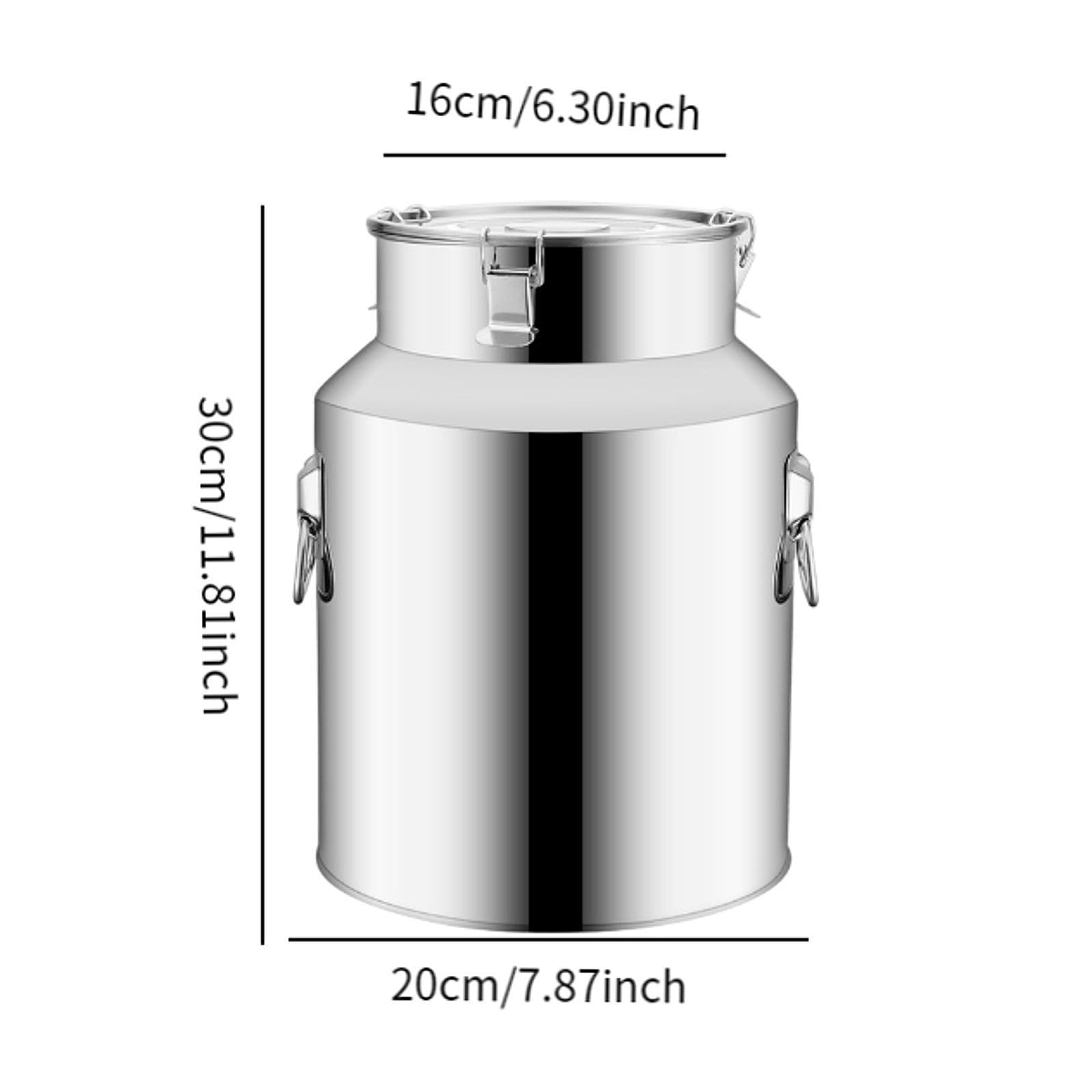 Edelstahl-Kaffeekanister mit versiegeltem, tragbar, luftdicht, Vorratsdose für Kantinen, Salze, Snacks, Nüsse, Süßigkeiten, 10l