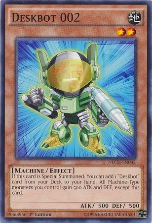 Amazon.com: YU-GI-OH! - Deskbot 002 (NECH-EN042) - The New Challengers -  1st Edition