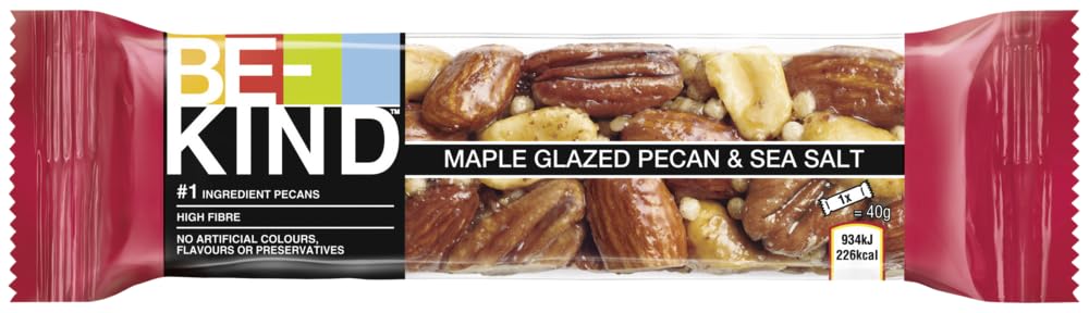 BE-KIND Maple Glazed Pecan & SeaSalt 6x12x40g I Nussriegel I Riegel I Glutenfrei