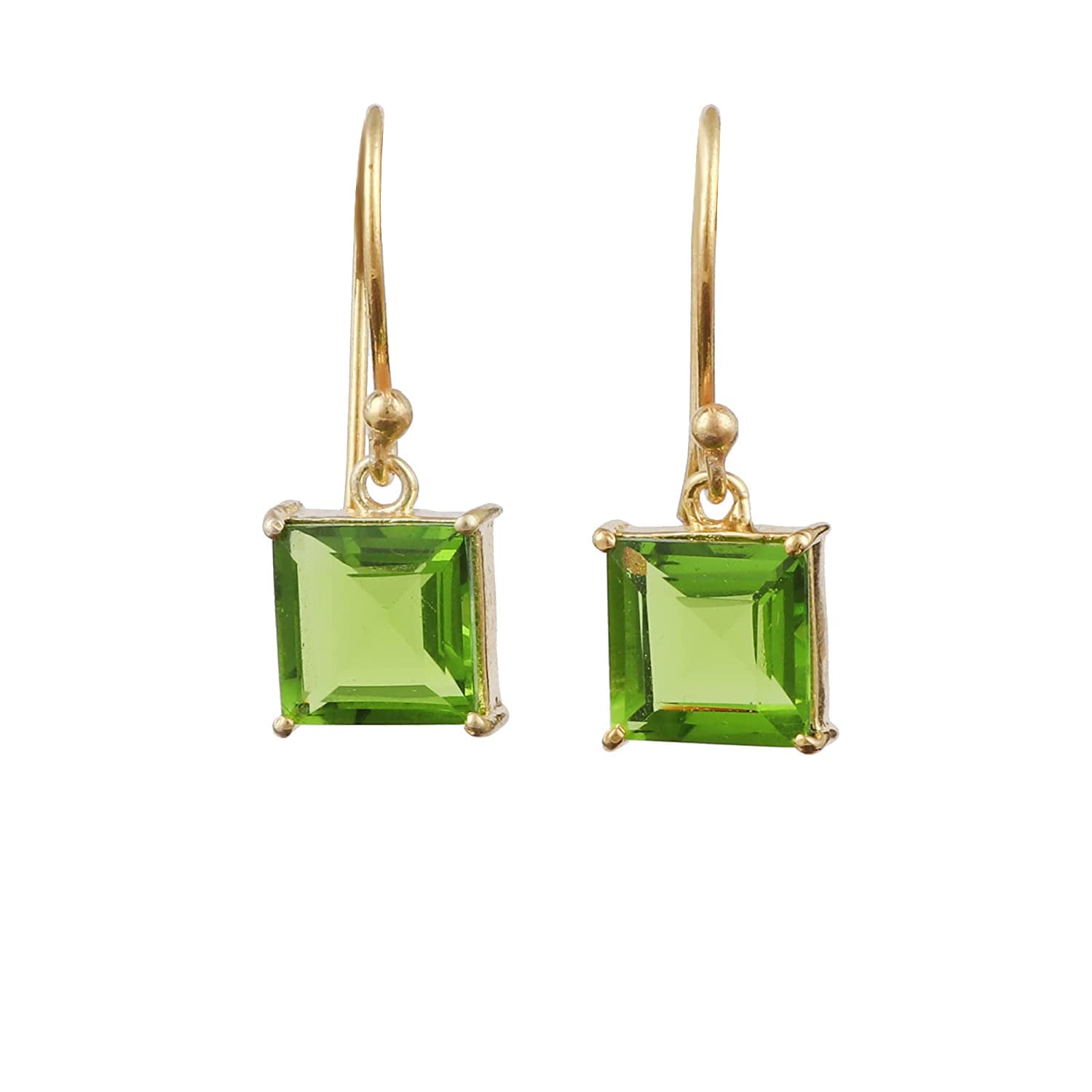 El Joyero Purple Amethyst Gemstone Faceted Cut Hook Earring | Cushion Shape Gold Plated Prong Sett Brass Jewelry | Handmade Earring For Women | 2235)1 (Peridot) (B0B2S19Z1R) Amazon Price History, Amazon Price Tracker