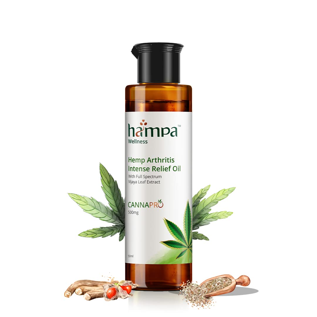 Hampa Hemp Arthritis Intense Relief Oil 50ml, for Chronic and Acute Joint and Knee Pain caused by Rheumatoid Arthritis, with Hemp, Ashwagandha, Arnica & 13 Herbs, 100% Natural and Ayurvedic (B0C1NKZNP5) Amazon Price History, Amazon Price Tracker
