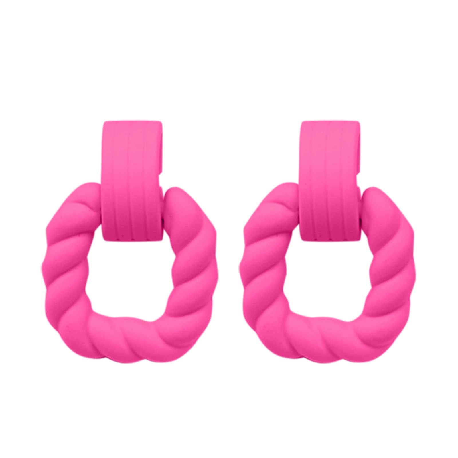 Boucles d'oreilles rectangulaires acrylique légères pour lobes sensibles
