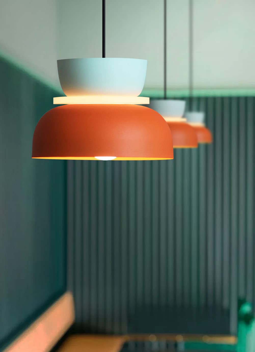 Nordique moderne Macaron Pendentif Luminaires Creative Plafond Suspension Art Déco Pendentif Éclairage Lustre Restaurant Suspension pour Café Cuisine Île Salon Chambre (C)