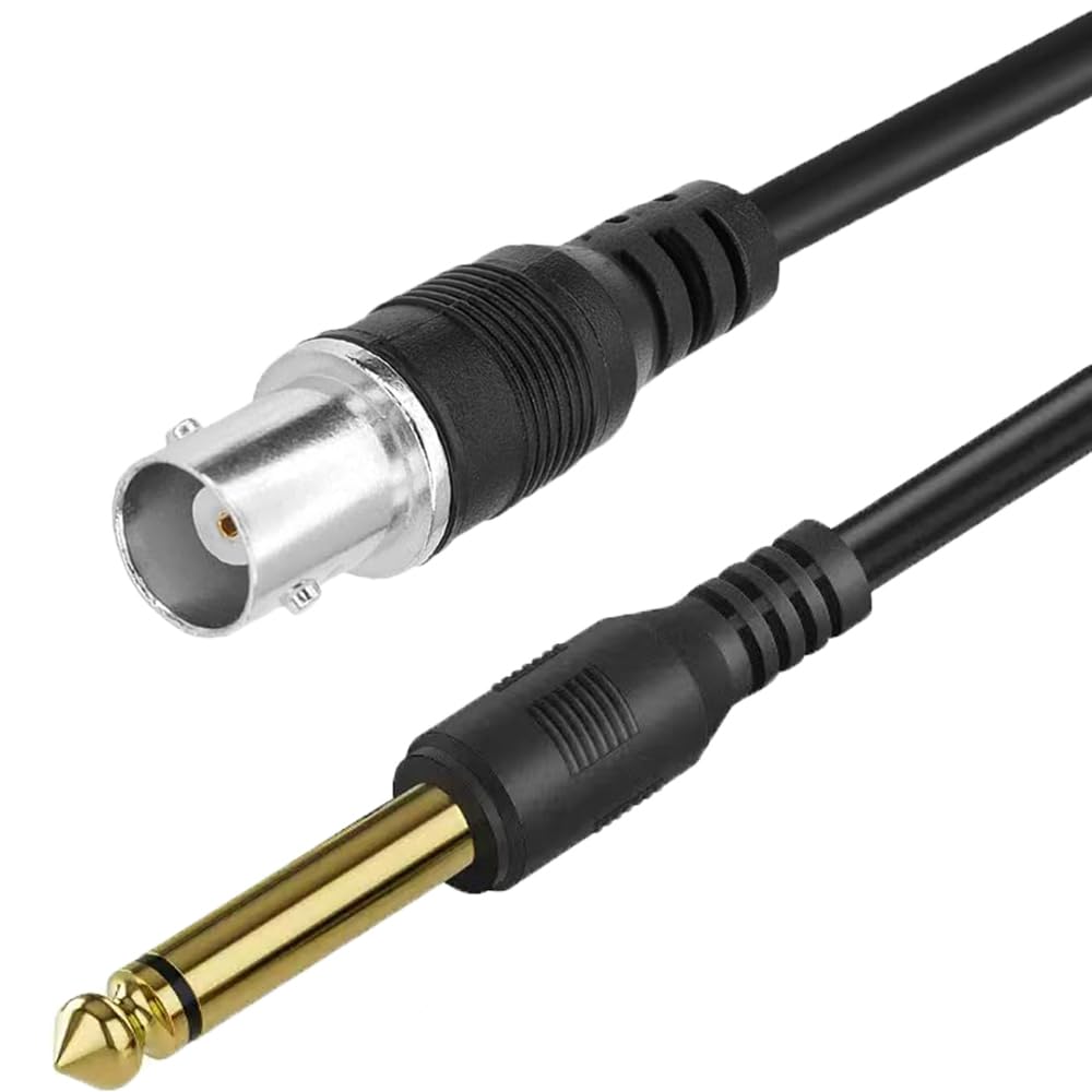 Cable BNC hembra a macho de 6,35 mm para conectar tu estudio de música y audio coaxial 3
