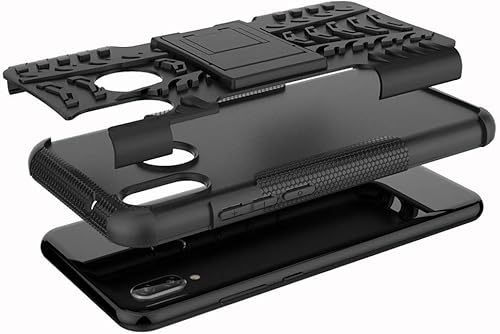 Miniatura 7 de Funda de teléfono para Huawei P20 Lite con protector de pantalla de vidrio templado y soporte soporte rígido híbrido accesorios de celda TPU Huwai