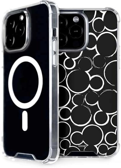 Skinit Phone Case Compatible with MagSafe iPhone 15 Pro Max - Officially Licensed Disney Mickey Mouse Logo Pattern Design