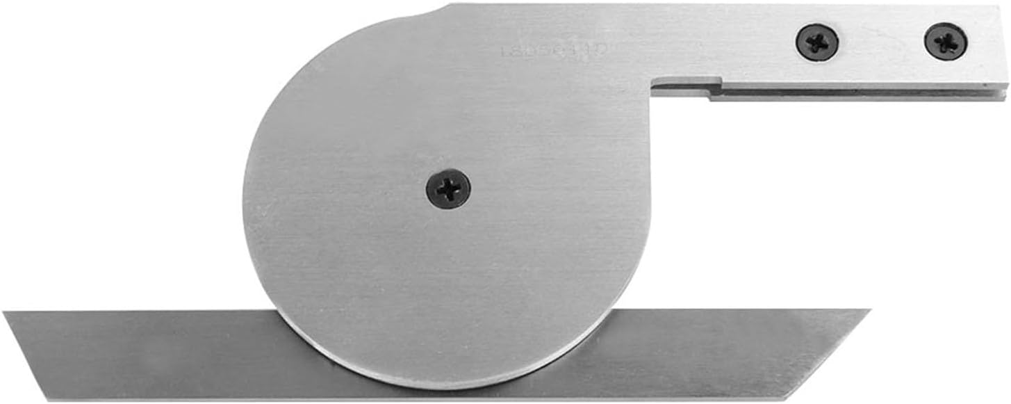 360 Degree Steel Universal Bevel Protractor Angle Finder with Magnifying Glass, High Accuracy Measurement Tool for Machining, Sturdy Carbon Steel Construction, 0 360° Measuring R