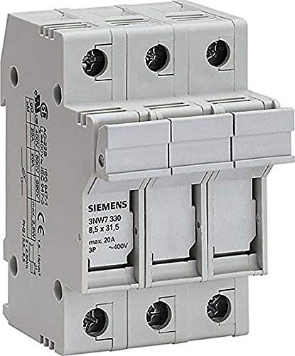 Porte fusible cylindrique 3 pôles résout les coupures moteurs Siemens 50 A