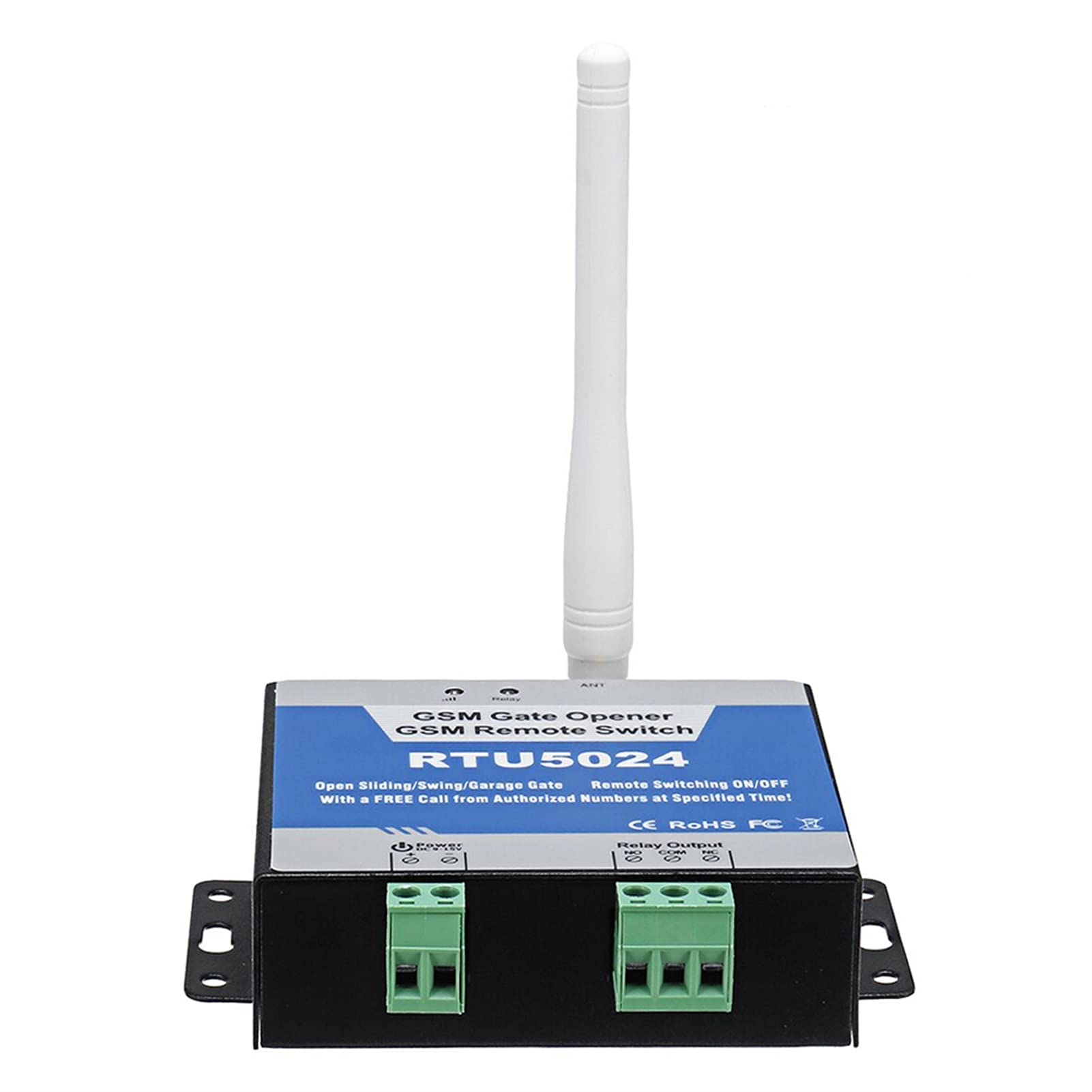 Abridor de puerta de Garaje, RTU5024 GSM Interruptor de la puerta Interruptor de retransmisión con control remoto inalámbrico Abre de puerta de acceso a la puerta Llamada gratuita 850/900/1800 / 1900M