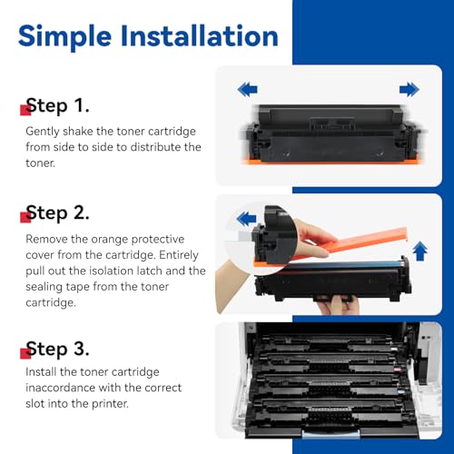 Image of 414A Black Toner Cartridge Compatible for HP M479fdw Toner Cartridges 2Pack | W2020A Use for Color MFP M479 M479fdw, Pro M454, Enterprise M455dn, MFP M480f Series Printers, Black 2400 Pages