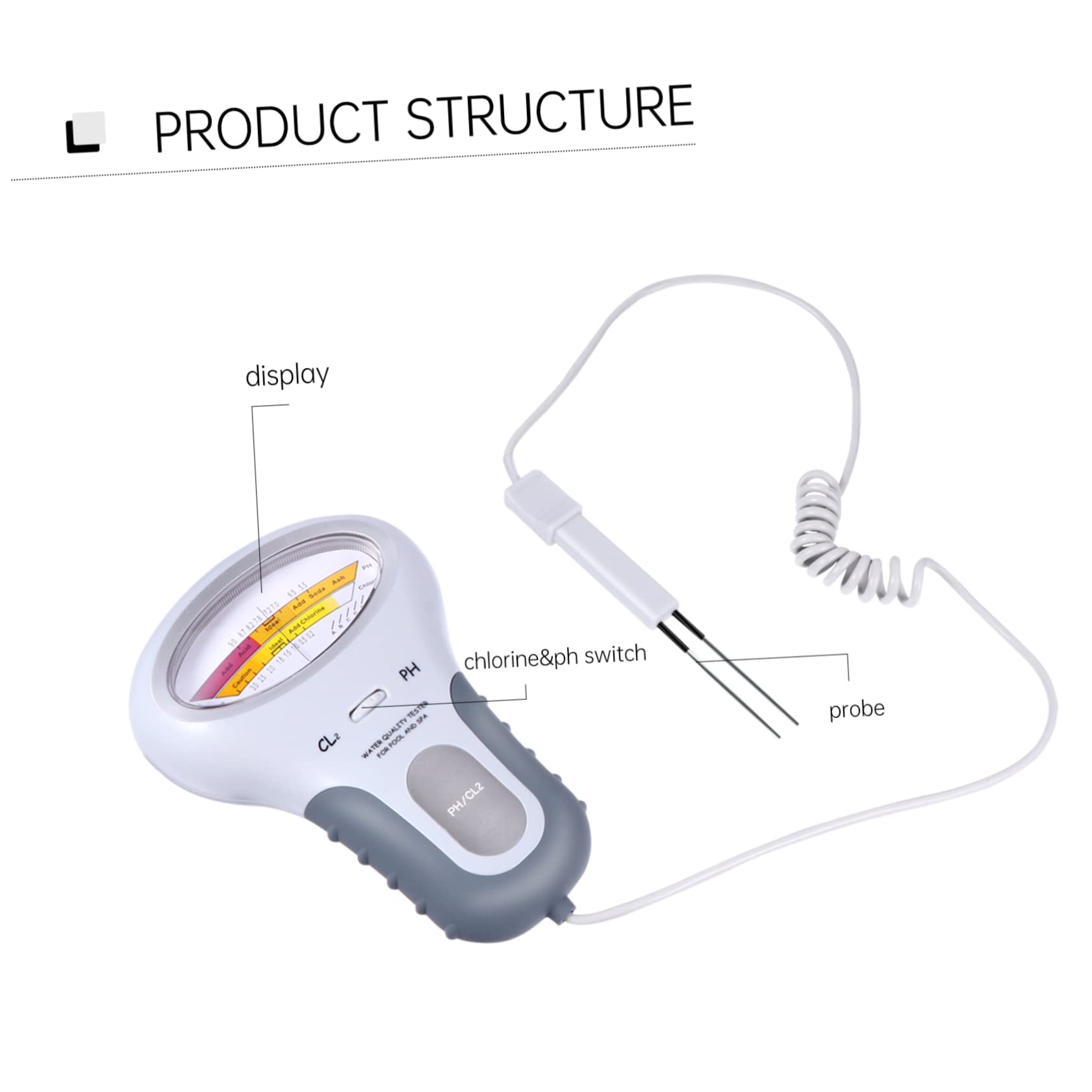 4stücke Ph Tester Für Schwimmbad Wasserqualität Digitale Anzeige Leicht Tragbar Material Für Pool Aquarien Präzise Ph Messung Langlebig