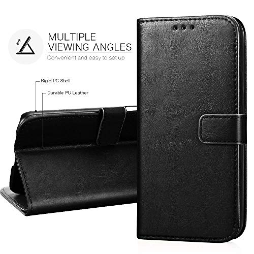 Image of amazon basics Nothing Phone 4A Pro 5G Flip Cover | Card Pockets Wallet & Stand | Flip Cover for Nothing Phone 4A Pro 5G (Black)