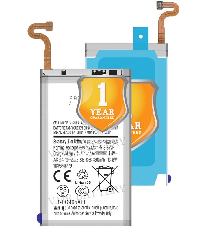 Image of Original EB-BG965ABE Battery Compatible for Samsung Galaxy S9 Plus (S9+) (SM-G9650, SM-G965F, SM-G965F /DS) - (3500mAh) - 1 Year Warranty K7