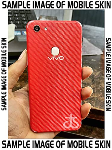 Image of AtOdds - Samsung Galaxy S21 FE Mobile Back Skin Rear Screen Guard Protector Film Wrap with Camera Protector (Coverage - Back+Camera+Sides) (Red CarbonFibre)