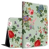 Case for All-New Kindle Fire 7 (9th/7th Generation,2019/2017 Release)，Spsun Lightweight Smart Shell PU Leather Adjustable Stand Protective Cover with Auto Wake/Sleep Feature - Vintage Floral Flowers