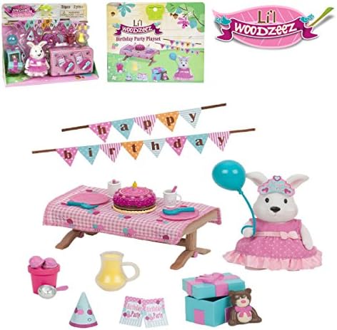Woodzeez - BIRTHDAY PLAYSET- 30-Piece