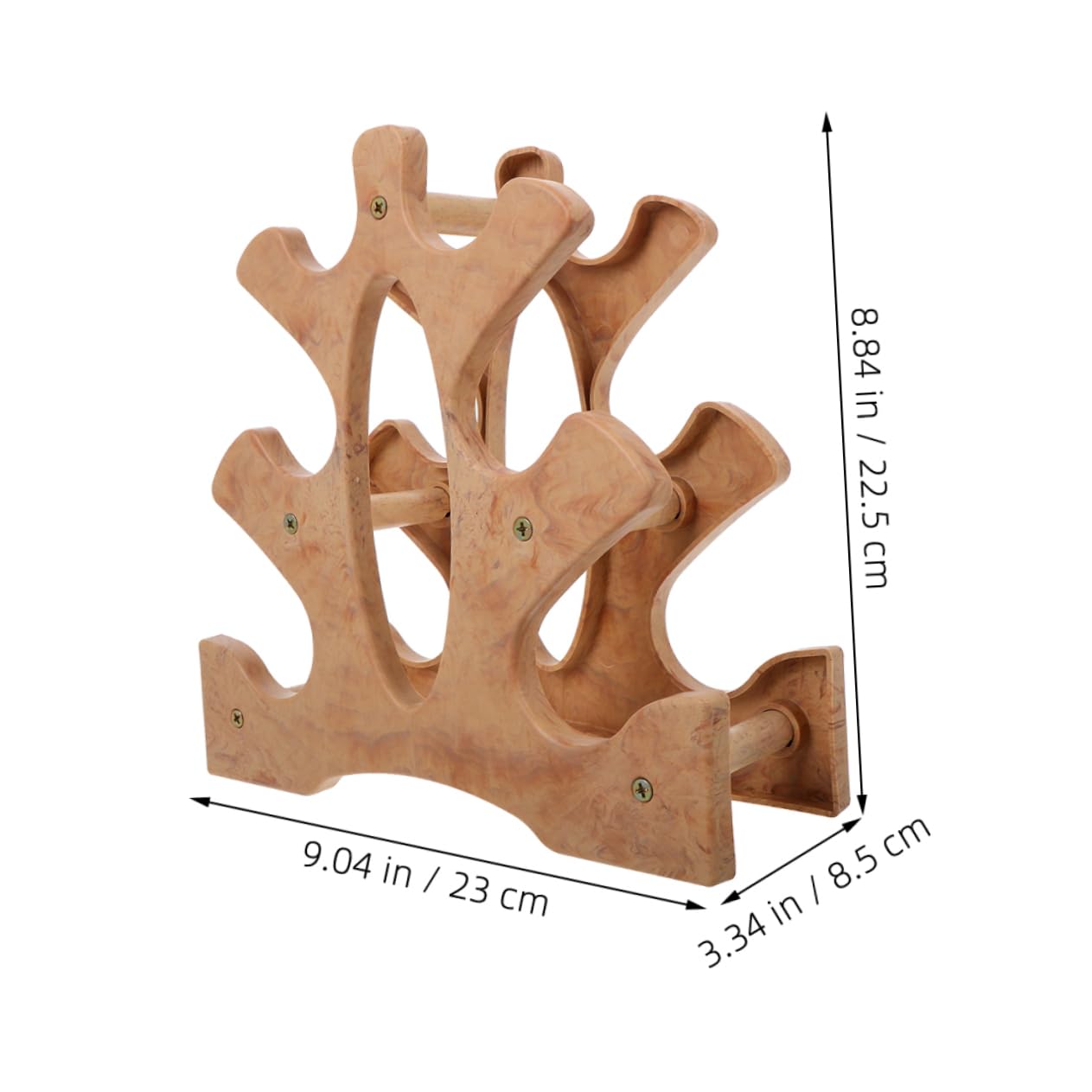 Balacoo 2Pcs Compact Dumbbell Rack Three Tier Storage Stand for Home Gym Efficient Weight Organizer for Dumbbells Space Saving Design for Workout Areas