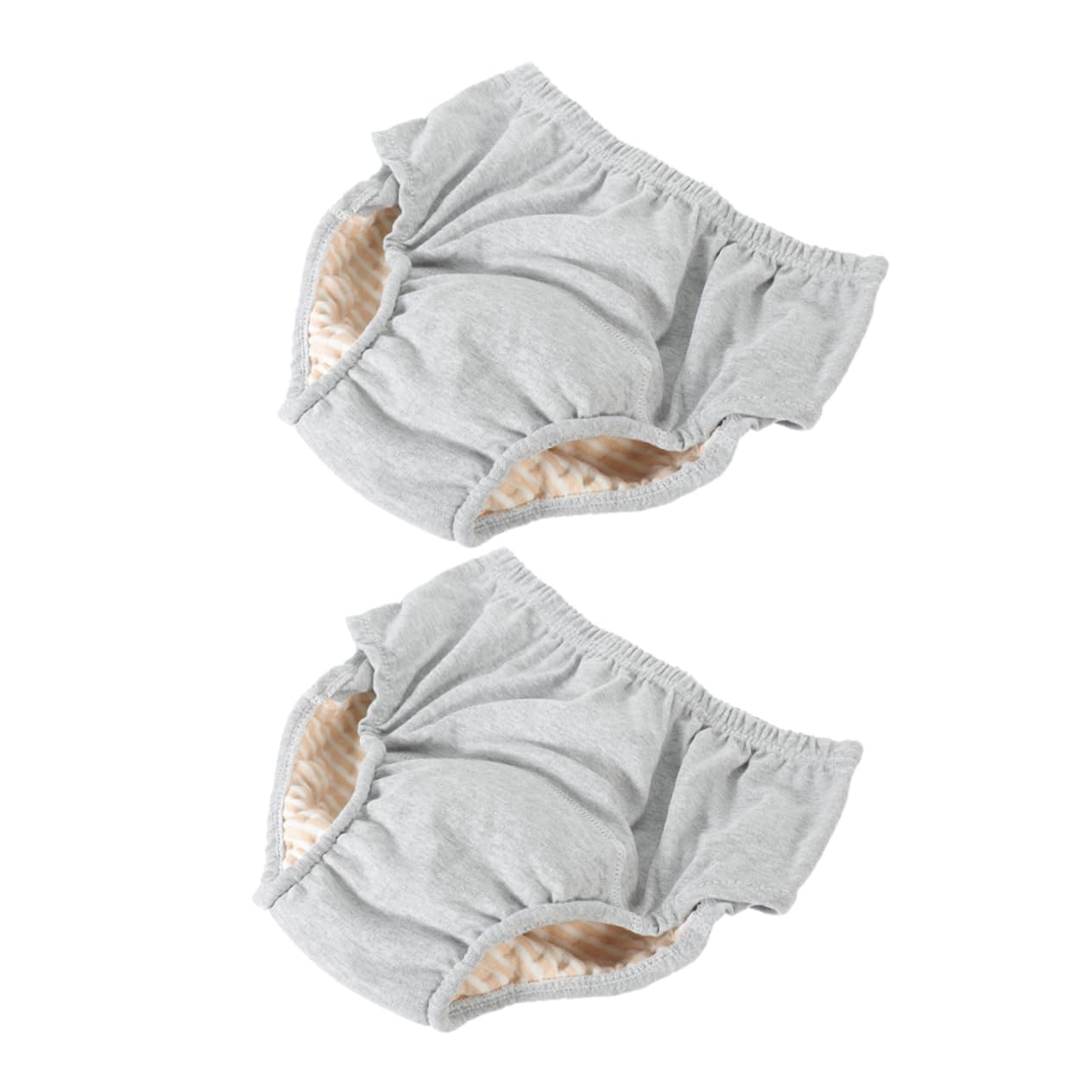 VALICLUD 2pcs Culottes Incontinence Adulte Homme en Coton Réutilisables et Respirantes Protection Anti-fuites pour Personnes Âgées Poids 55-65kg