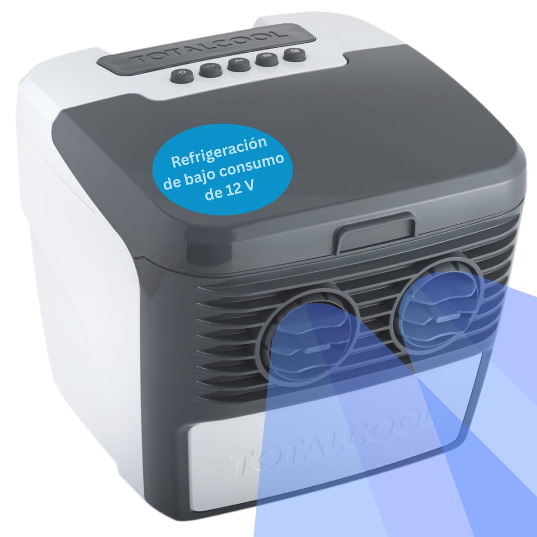 TOTALCOOL 3000 - REFRIGERADOR DE AIRE EVAPORATIVO PORTÁTIL 12V / 24V / AC - CARAVANA - AUTOCARAVANA - NAVEGACIÓN