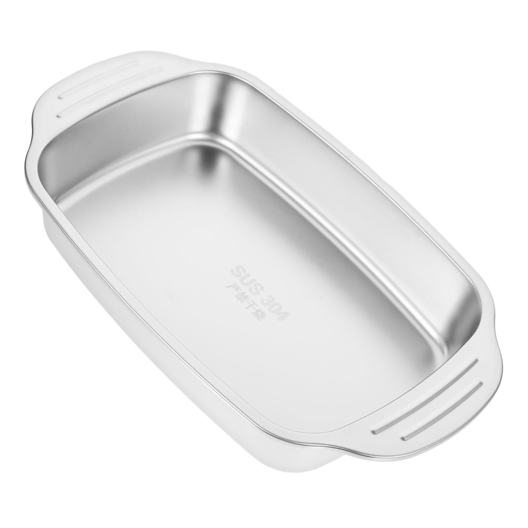 SEWACC Stainless Steel Roasting for Grilling Fish Multi Use Rectangular Tray for Home and Restaurant Durable Dish for Effortless Cooking Banquet Food Plate