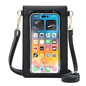 AnsTOP Small Crossbody Bags for Women, Crossbody Cell Phone Bag Tassel Wallet Purses with 2 Strap Best Gift for Women