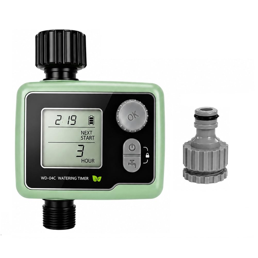 Aundhegrtt Sprinkler Timer Automatic Garden Watering Timer Waterproof Intelligent Digital Hose Faucet Irrigation Controller US G3/4