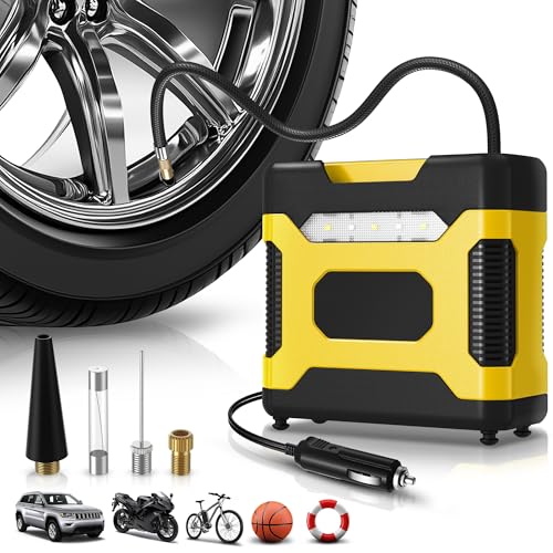 Auto Dynasty Digital Tire Inflator Portable Air Compressor, 12V DC