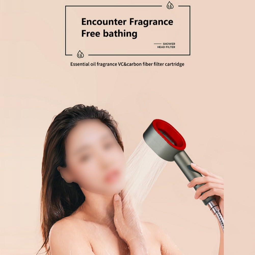 ReachMall Alcachofa de ducha de alta presión con filtro y aromaterapia, refuerzo de ABS a prueba de óxido para agua dura, actualización de baño de spa para uso doméstico