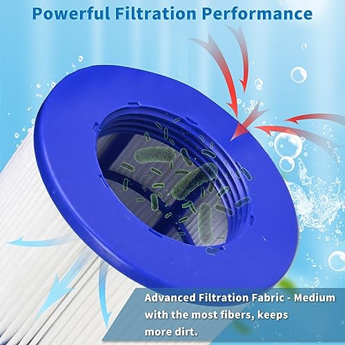 JEFFEL Infinite Spa Filter zum Schrauben, für Spa Ersatz Hot Tub, aufblasbar, ohne Schrauben, 75 x 100 mm, Filterkartusche für Spa, kompatibel mit Cosy Spa, Clever Spa und Plus (SPA-4PCS)