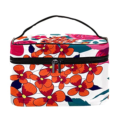 Trousse de toilette femme style bohème grand format avec organisateur de voyage intégré