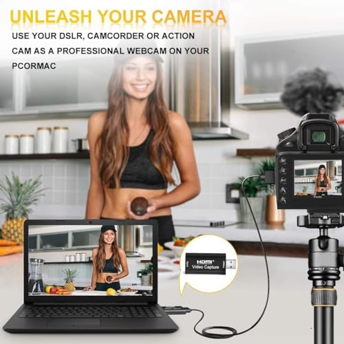 Image of Salandens HDMI Video Capture, 4K HDMI to USB 2.0 Video Audio Converter, HDMI Video Game Capture 1080P 30FPS for Video Editing /Gaming /Streaming /Online Teaching