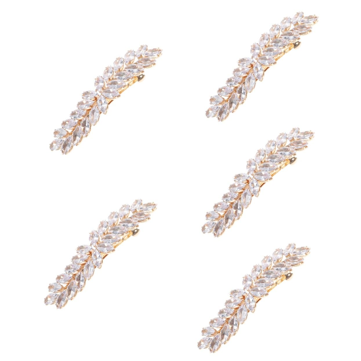 MAGICLULU 5 Piezas clip accesorios para el cabello para la novia Pinzas para el cabello metálicas hair clips horquillas moño pasador pelo pinzas cabello pasador niñas