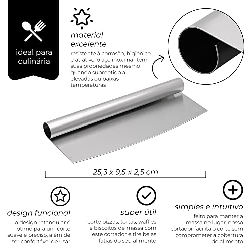 Mimo Style Cortador de Pizza e Pães, Utensílio Doméstico Ideal Para Cortar Tortas, Waffles, Biscoito